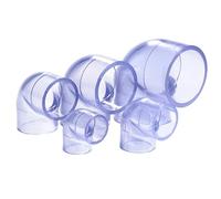 Raccords de tuyaux coudés à 90 degrés en PVC Transparent, 1 pièce, 20/25/32/40/50/63/75~110mm, for Aquarium, réservoir poissons, étang, raccord souder par solvant Convient pour l'irrigation(40mm)