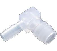 Raccords de tuyaux coudés cannelés en plastique Pagoda, 5 pièces, raccords réducteurs for irrigation de jardin(4mmx 10mm)