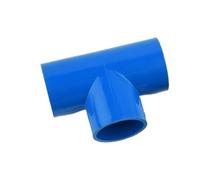 Raccords de tuyaux d'alimentation en eau en PVC, connecteurs en t égaux, Joint en plastique d'irrigation, 1 pièce(Blue,20mm)