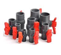 Raccords de tuyaux d'arrosage en PVC gris, filetage 1/2", 3/4", 1", 1,2", 1,5", adaptateur de connexion for interrupteur de vanne, diamètre intérieur 20/25/32/40/50 mm.(1.2")