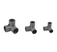 Raccords de tuyaux en PVC, diamètre intérieur 20/25/32 mm, 3 voies, 4 voies, 5 voies, raccords for tuyaux d'alimentation en eau, connecteurs égaux, 1 pièce(3 way Inside Diameter 25mm)