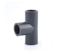 Raccords de tuyaux en PVC gris foncé 16 mm, 1 à 5 pièces, raccords T for aquarium, coude, raccord union, accessoire(3-way,3Pcs 16mm Dark Grey)