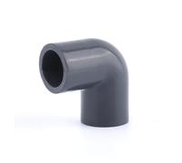 Raccords de tuyaux en PVC gris foncé 16 mm, 1 à 5 pièces, raccords T for aquarium, coude, raccord union, accessoire(90 Degree Elbow,3Pcs 16mm Dark Grey)