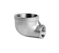 Raccords de tuyaux filetés BSPT en acier inoxydable 304, coude de 1/8 à 2 pouces, 45/90 degrés, té, quatre voies, réducteur, connecteur adaptateur mâle/femelle(Double Fe Elbow,2 TO 11L4_1PC)