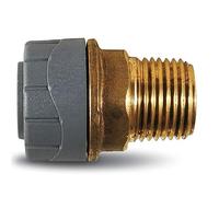 Raccords d'installation en polybutylène sous pression sans outil. Pour tuyaux PB ou cuivre d'eau froide, eau chaude, chauffage et sous plancher (TUBE 15 mm ROSCA MÂLE 1/2 ")