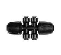 Raccords d'Irrigation - Pièces De Diviseur 6 Voies Pour Ligne D'Arrosage,Adaptateurs d'Irrigation de Jardin | Pour Jardin Serre Paysage Arrière-Cour Parterre de Fleurs Ferme Pelouse Agriculture