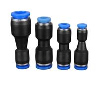 Raccords droits à emboîtement for tuyaux pneumatiques de diamètres extérieurs 4 mm, 8, 6, 12 et 16(Red,OD10MM- 6MM(5pcs))