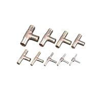 Raccords en T en laiton avec embout cannelé : durables, disponibles en différentes tailles de 4 à 25 mm, isométriques et réducteurs for une connexion stable.(8mm)