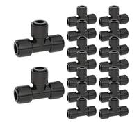 Raccords Irrigation Goutte - 5 Cm Tés PP | Accessoires Irrigation Connexion Rapide Anti-Fuite Lot 16 Pièces Avec Double Joint Torique Pour Distribution Eau Jardin Agriculture Serre