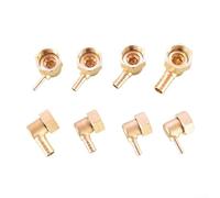 Raccords PEX en laiton 20 pièces 1/2 NPT x 4 mm coudé femelle conçus pour la méthode de sertissage des connexions de conduite d'eau dans les bâtiments (30,5 cm × 6 mm)