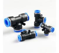 Raccords pneumatiques à connecteur rapide for tuyaux d'air, connecteurs en plastique PE PEG 4, 6, 8, 10, 12 mm, à enfoncer dans le bouchon, 50/100 pièces(PE8,100 PCS)