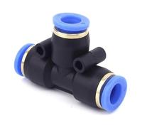 Raccords pneumatiques à connexion par poussoir, Té réducteur pneumatique, raccord rapide à 3 voies, plusieurs tailles, 25/50/100 pièces(0.47in,25pc)