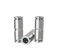 Raccords pneumatiques à dégagement rapide, 1 pièce, connecteur de tuyau enfichable en acier inoxydable 304, 8 mm, 10 mm, 12 mm, for pièces pneumatiques de cylindre(6mm)