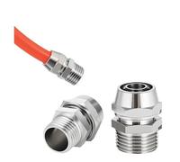 Raccords pneumatiques à filetage 10/50/200 pièces, pc4-M5 M6 M8 M10 M12, connecteur rapide for connecteurs de tubes de tuyaux(PC8-M10x1.5,10 PCS)