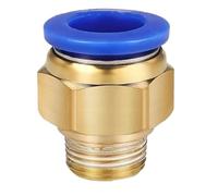 Raccords pneumatiques à filetage droit for tuyaux, connecteurs rapides for(OD8mm-1I2,PC (20PCS))