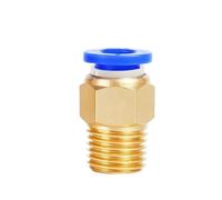Raccords pneumatiques, connecteur d'air PC4-M5 PC6-01 PC6 1/8 "1/4" 3/8 "1/2", filetage mâle, raccord rapide en laiton, 50 pièces
