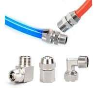 Raccords pneumatiques en cuivre, diamètre extérieur 4, 6, 8, 10, 12 mm, filetage 1/8, 3/8, 1/2", 1/4", connecteur rapide for tuyaux et tubes, 1 pièce(8-04,KPL)
