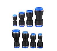 Raccords pneumatiques en plastique, Raccords pneumatiques Raccord Connecteur en plastique PU 4 mm 6 mm 8 mm 10 mm(PU 12mm)