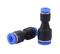 Raccords pneumatiques en polyuréthane, connecteurs en plastique PG 4, 6, 8, 10/12/14 mm, 16 mm, for tuyau d'air et d'eau, connecteurs rapides droits à gaz, 50/100 pièces(PG 12-10,100 PCS)