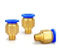 Raccords pneumatiques PC, connecteurs rapides, PC4-M5, PC4-01, PC6-01, PC6-02, filetage mâle 1/8", 1/4", 3/8", 1/2", 10 pièces(10mm,M5)