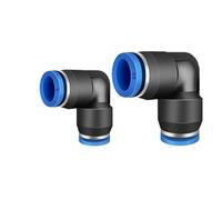 Raccords pneumatiques PV 4, 6, 8, 10, 12 mm de diamètre extérieur, type L, tube de débit, coude rapide en plastique, 20/100 pièces(OD 10mm,20 PCS)