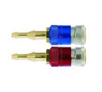 Raccords rapides fem. à clapet OX/AD montage tuyau D6.3 X2 Castolin