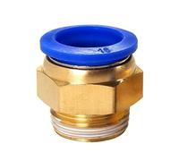 Raccords rapides pneumatiques PC-4-12mm, 5 pièces, adaptés aux tuyaux d'air filetés 1/8 "1/4" 3/8 "1/2"(PC12-01 (1I8))