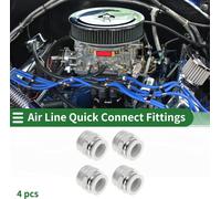 Raccords Rapides Pour Air ComprimšŠ Avec Filetage Male 5/8" Connecteur Rapide De Ligne D'Air En Plastique Et MšŠtal 3/4"Bspt 4 Piššces Blanc ArgentšŠ