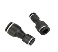 Raccords réducteurs pneumatiques for tuyaux d'air, connecteurs union réducteurs en plastique noir(10-8,PACK OF 5PC)