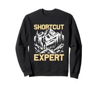 Raccourci Expert Alpiniste Randonnée Randonnée Drôle Sweatshirt