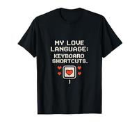Raccourcis Clavier Love Language 8 Bits Tech nouveauté T-Shirt