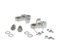 - Raccourcisseurs de manivelle avec boulon en acier inoxydable en aluminium t6 argenté