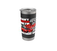 Race Car Racing 3rd Birthday Can’t Catch Me I'm 3 Bday Boy Gobelet isotherme en acier inoxydable double paroi