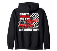 Race Car Racing 3rd Birthday Can’t Catch Me I'm 3 Bday Boy Sweat à Capuche