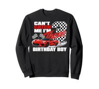 Race Car Racing 3rd Birthday Can’t Catch Me I'm 3 Bday Boy Sweatshirt