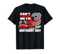 Race Car Racing 3rd Birthday Can’t Catch Me I'm 3 Bday Boy T-Shirt