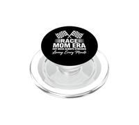 Race Day Mom Era Hot Mess Always Stress Car Racing PopSockets PopGrip pour MagSafe