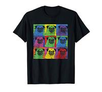 Race De Chien Animal De Compagnie Mignon Carlin Pop Art Pug T-Shirt