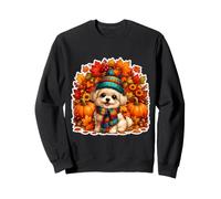 Race de Chien Maltais Automne Citrouille Thanksgiving Sweatshirt