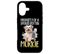 Race de Chien Morkie, propriété d'un Morkie pourri et gâté Coque pour iPhone 17