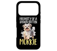 Race de Chien Morkie, propriété d'un Morkie pourri et gâté Coque pour iPhone 17 Pro
