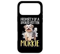 Race de Chien Morkie, propriété d'un Morkie pourri et gâté Coque pour iPhone 17 Pro Max