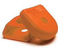 Race Face Crank Boot Kit de protection de manivelle, 2 pièces, small, orange