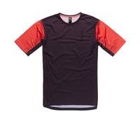 Maillot Race Face Indy manche courte rouge marron - L
