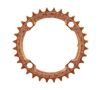 Race Face Plateau Narrow Wide, 4 bras, BCD 104 mm, 10/11/12vit. orange/noir 32 Zähne