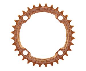 Race Face Plateau Narrow Wide, 4 bras, BCD 104 mm, 10/11/12vit. orange/noir 32 Zähne