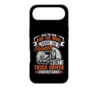 Race The Rain Ride The Wind Chase The Sunset Only A Truck Coque pour iPhone Air