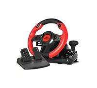 SPIRIT OF GAMER - RACE WHEEL PRO 1- Volant de Course Avec Pédales, Vibrations, Levier de Vitesse et palettes séquentielles - Amplitude Braquage 180° - Support de fixation bureau - PC