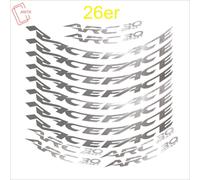 Raceface Arc30 Vtt Jante Autocollants Vélo Roue Ensemble Décoration Décalcomanie Vélo Accessoires Vtt 2 Roues/Ensemble - Type 26er Bright Silver