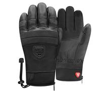 Racer - Gants de ski en cuir premium avec isolation Primaloft® - 90 Leather 3 Black Black pour Homme en Cuir - Taille 9 - Noir Noir 9